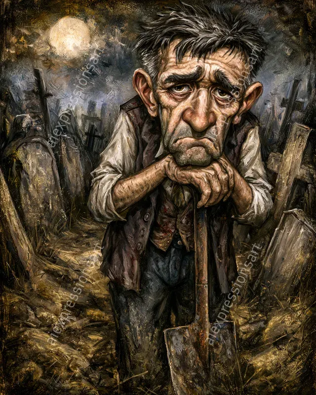 Victorian Dickensian Caricature Portraits