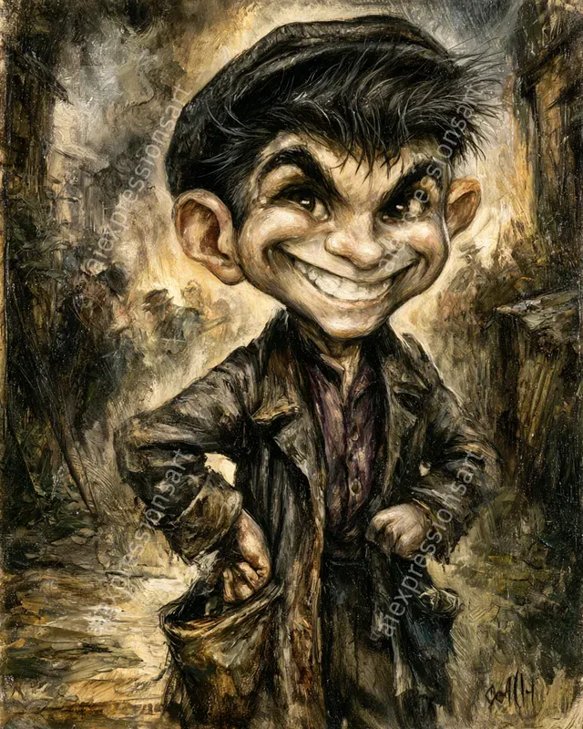 Victorian Dickensian Caricature Portraits