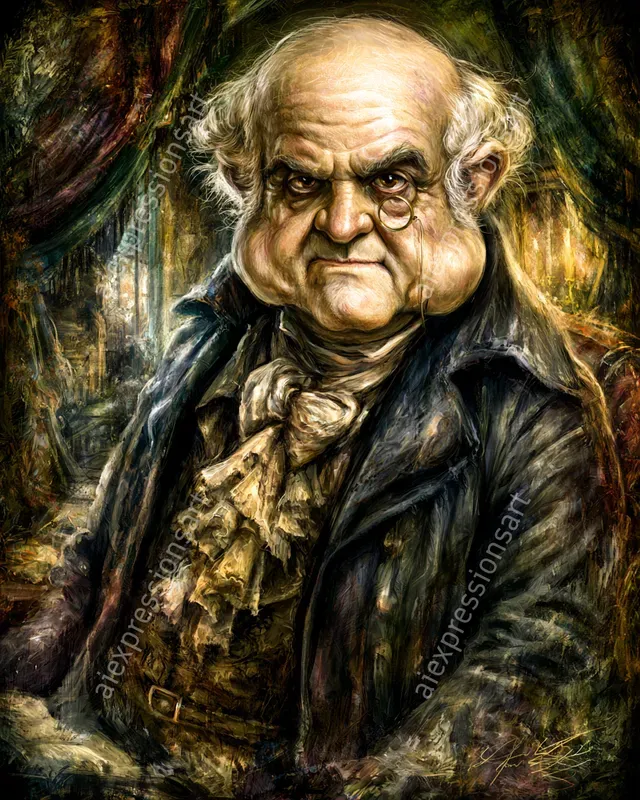 Victorian Dickensian Caricature Portraits