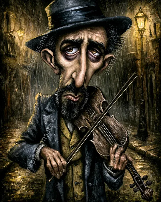 Victorian Dickensian Caricature Portraits