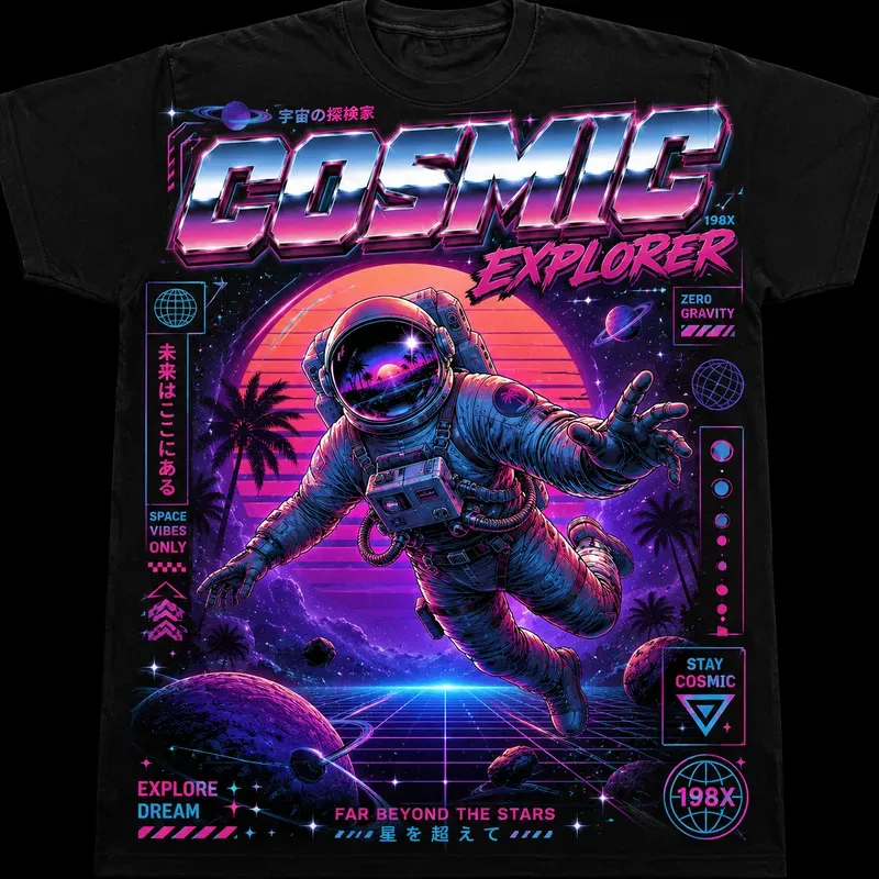 Retro Neon Tshirts