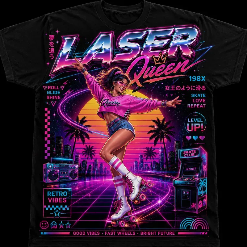 Retro Neon Tshirts