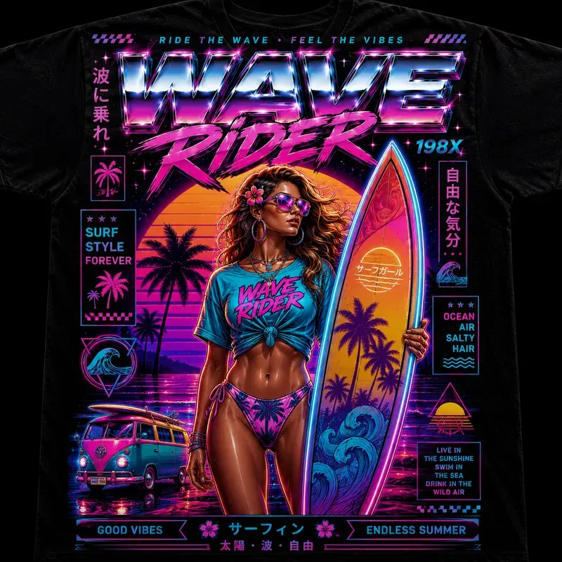 Retro Neon Tshirts