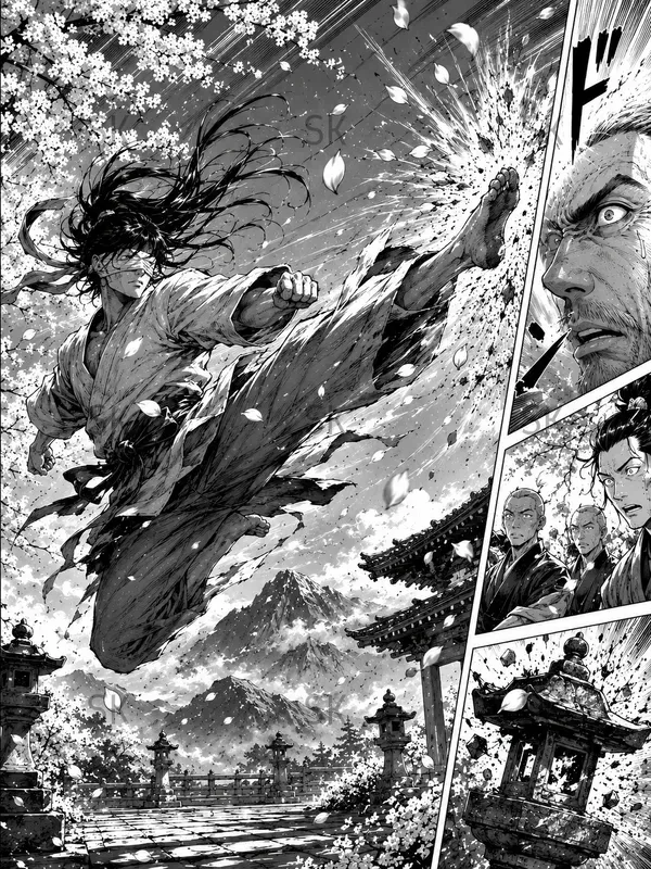 Cinematic 4K Manga Panels