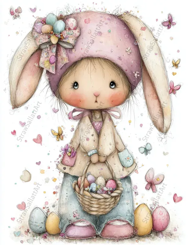 Spring Easter Characters Junk Journals