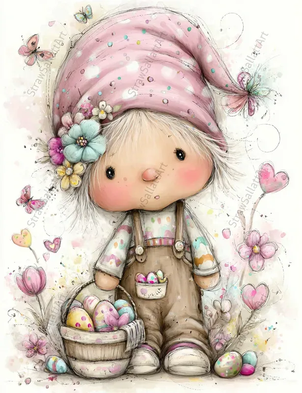 Spring Easter Characters Junk Journals