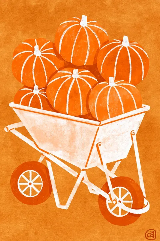 Autumn Folk Illustrations