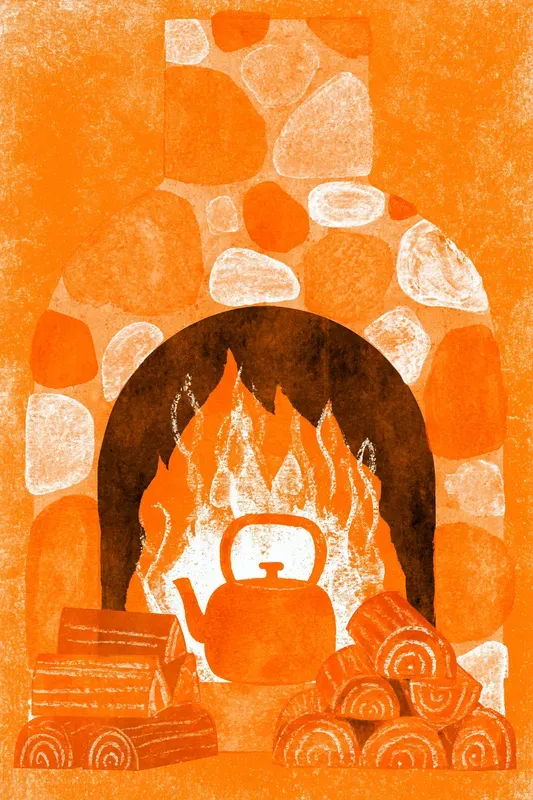 Autumn Folk Illustrations