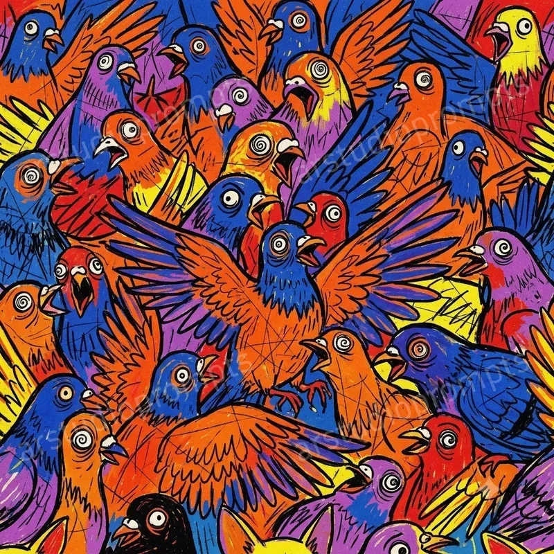 Chaotic Overstimulated Animal Patterns