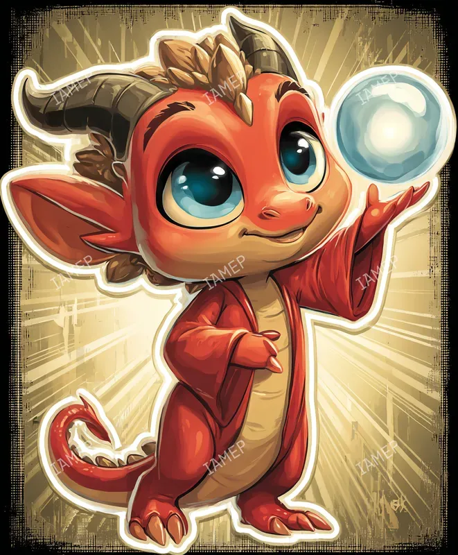 Cute Chibi Wizard Sticker Illustrations