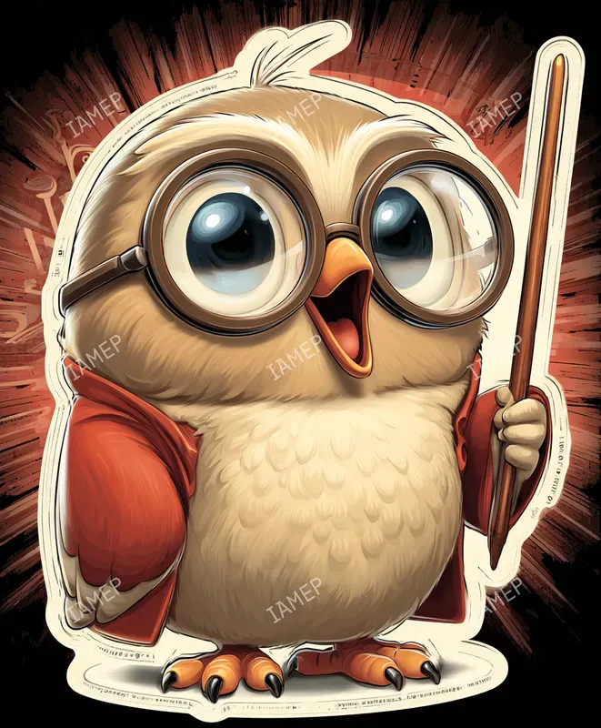 Cute Chibi Wizard Sticker Illustrations