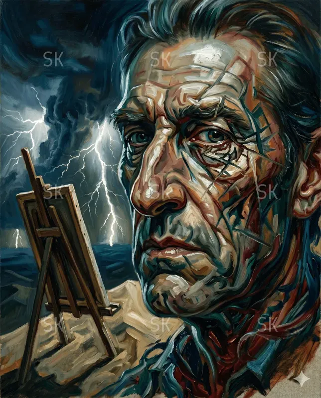 Iconic Caricature Oil Portrait Paintings