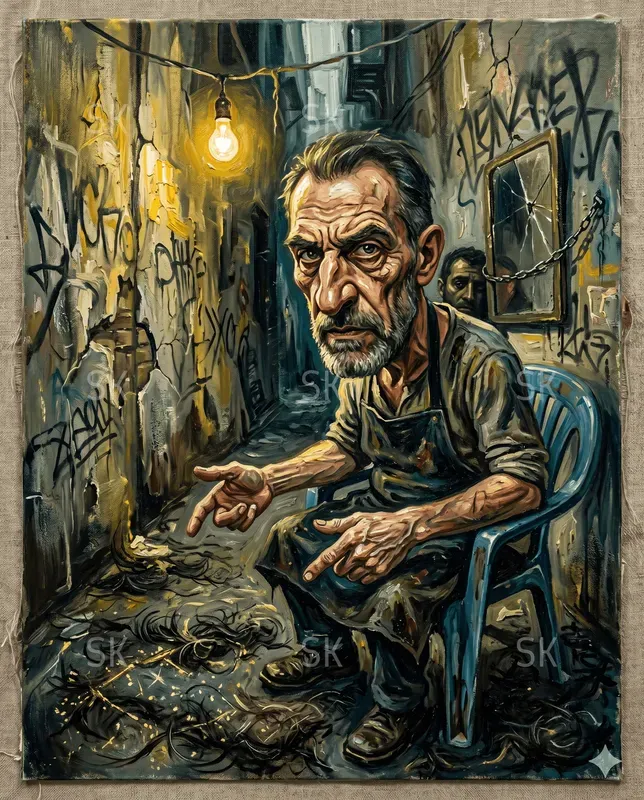 Iconic Caricature Oil Portrait Paintings