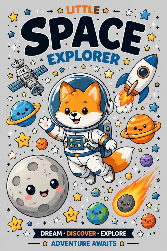 Cute Space Adventure Friends