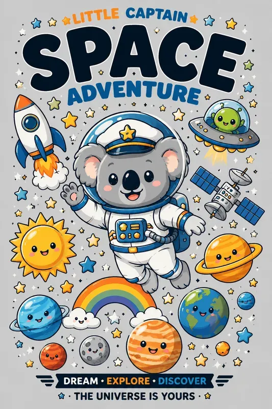 Cute Space Adventure Friends