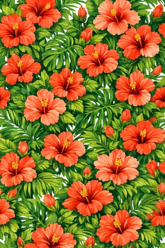 Seamless Botanical Floral Patterns