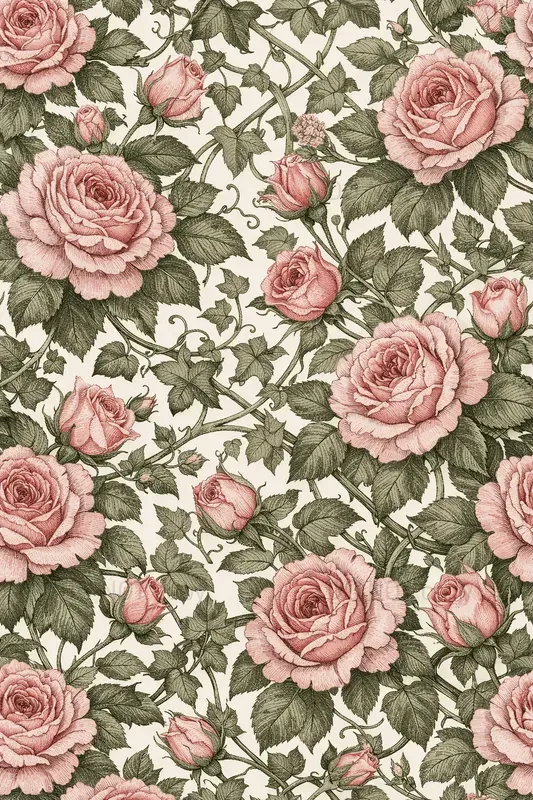 Seamless Botanical Floral Patterns