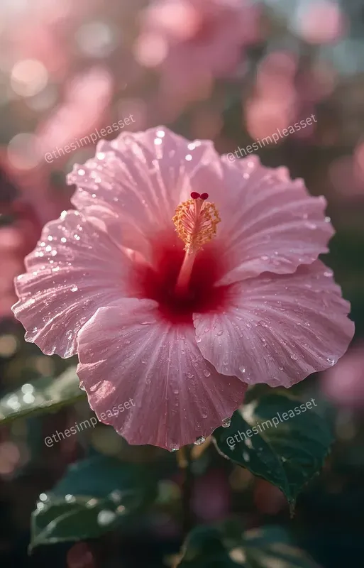 Rainy Macro Hibiscus Photography