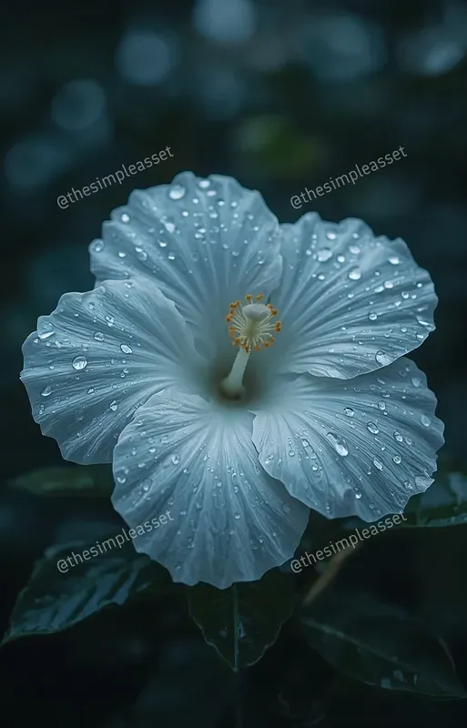 Rainy Macro Hibiscus Photography