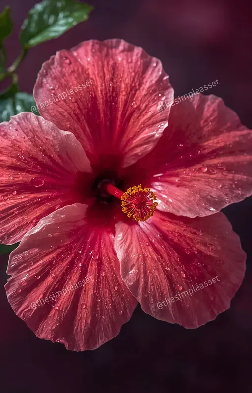 Rainy Macro Hibiscus Photography