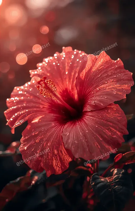 Rainy Macro Hibiscus Photography