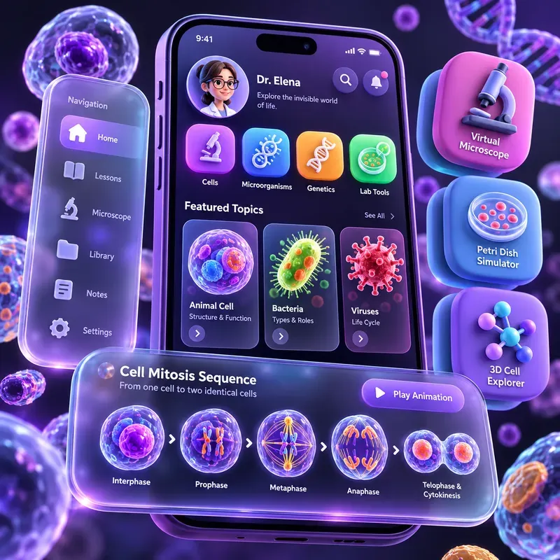 3D Claymorphic Glass App UI Designs