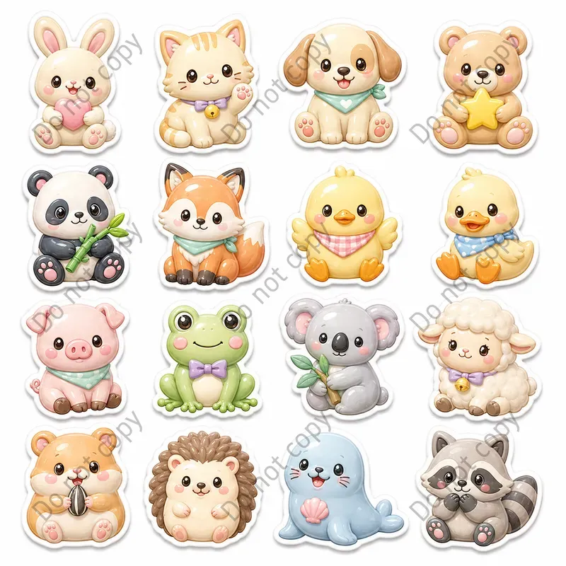 3D Puffy Sticker Sheets Any Themes