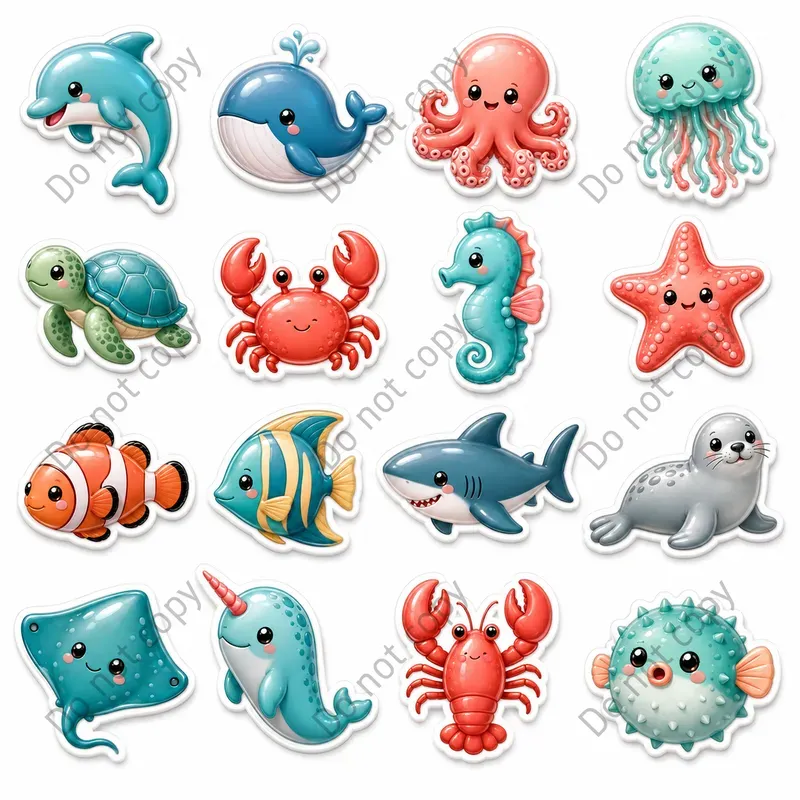 3D Puffy Sticker Sheets Any Themes