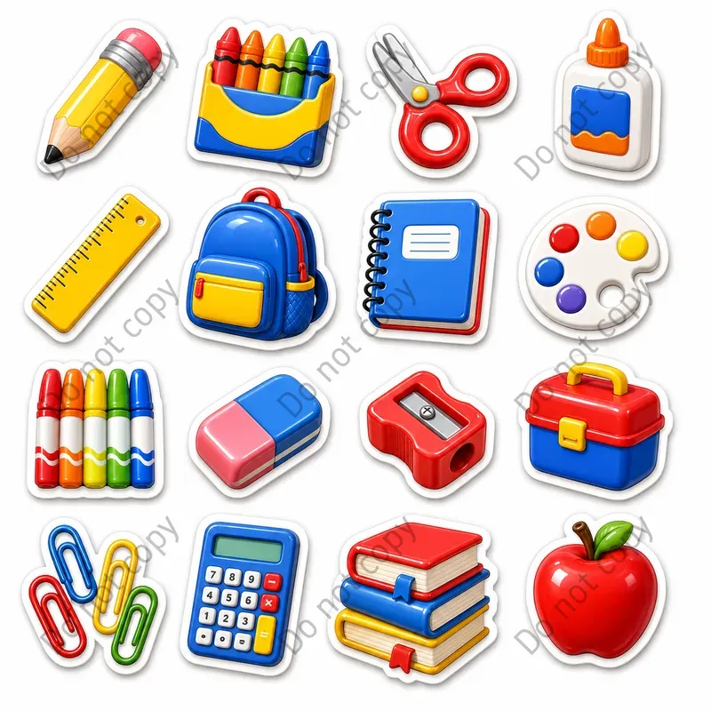 3D Puffy Sticker Sheets Any Themes