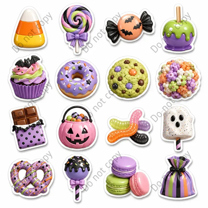 3D Puffy Sticker Sheets Any Themes