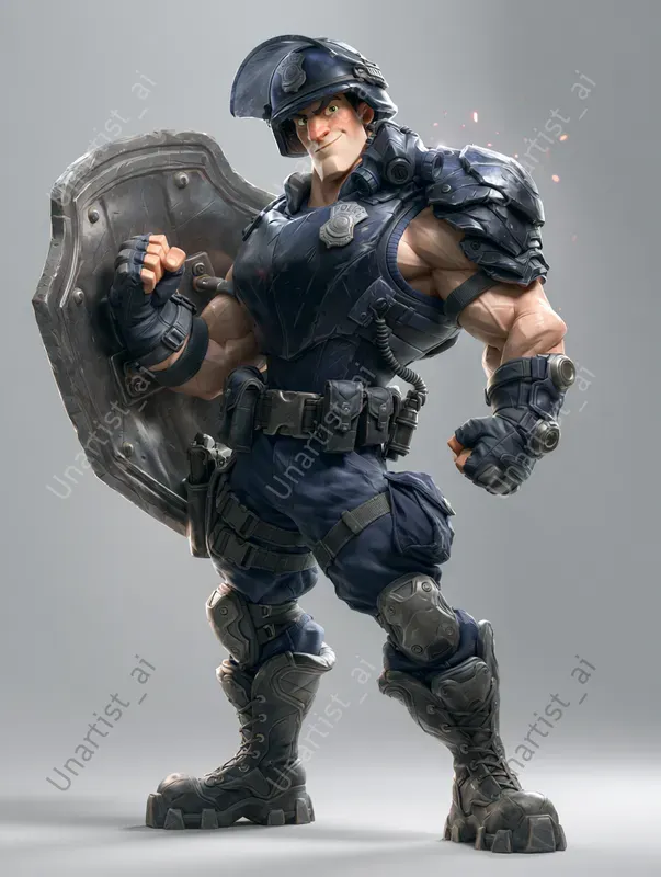 Semi Realistic 3D Mascot Characters