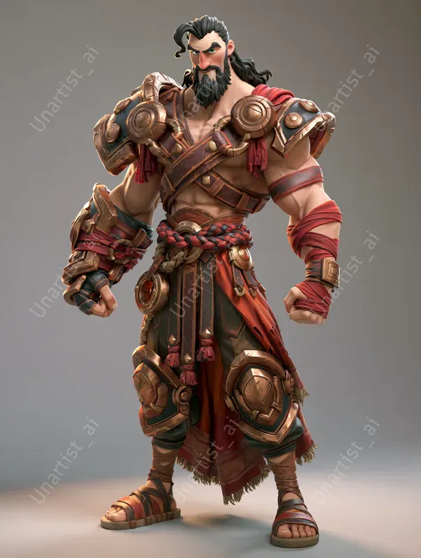 Semi Realistic 3D Mascot Characters