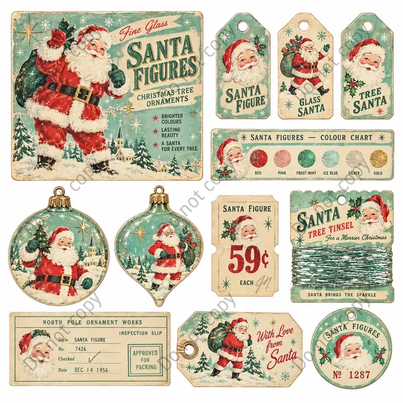 Glass Bauble Ephemera Sheets