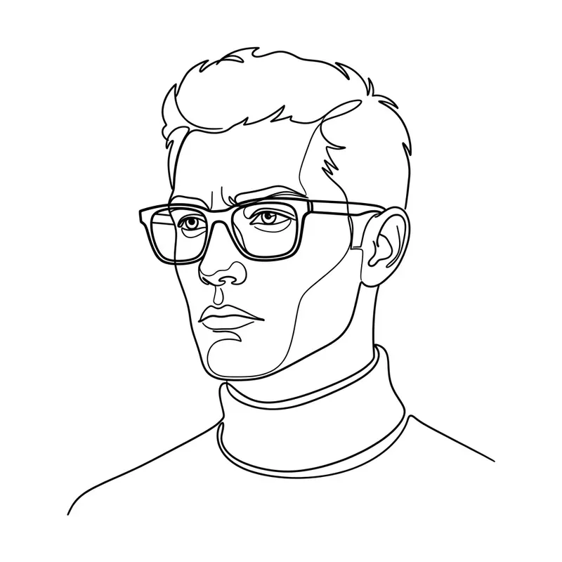 Modern Line Art Face Portraits