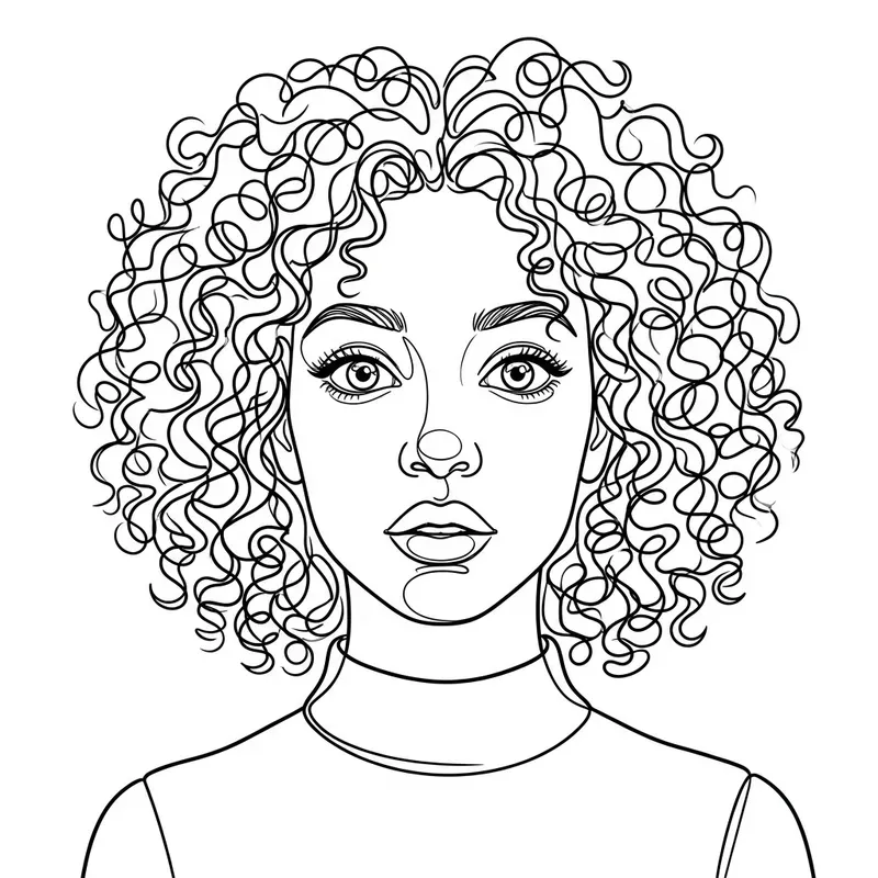 Modern Line Art Face Portraits