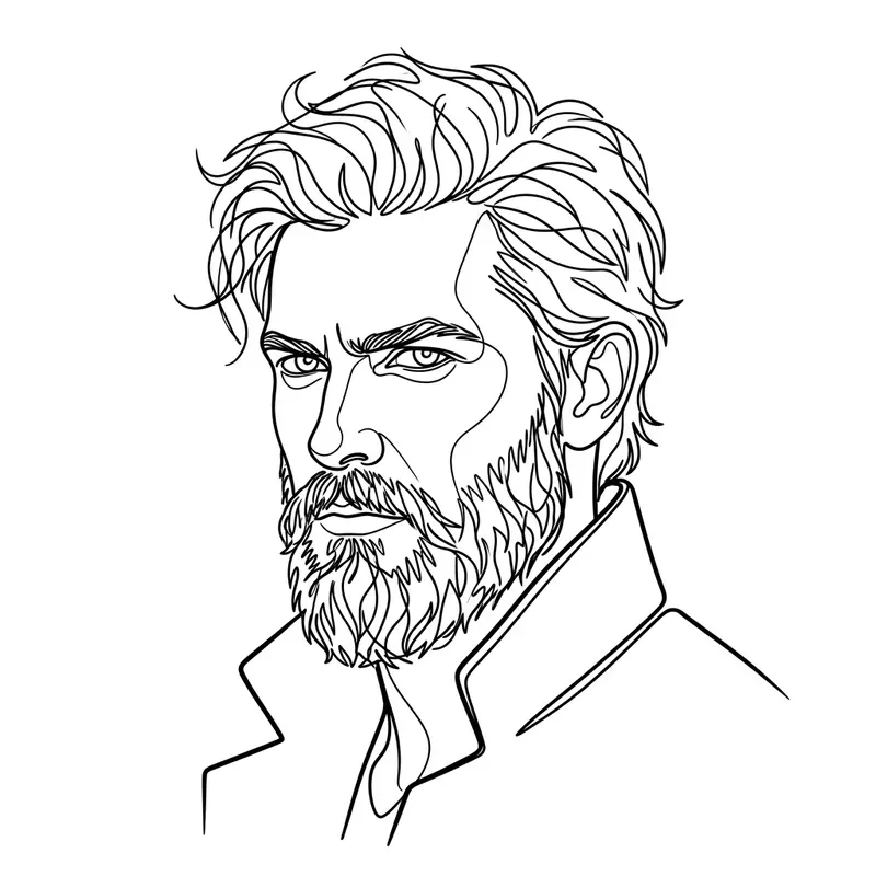 Modern Line Art Face Portraits
