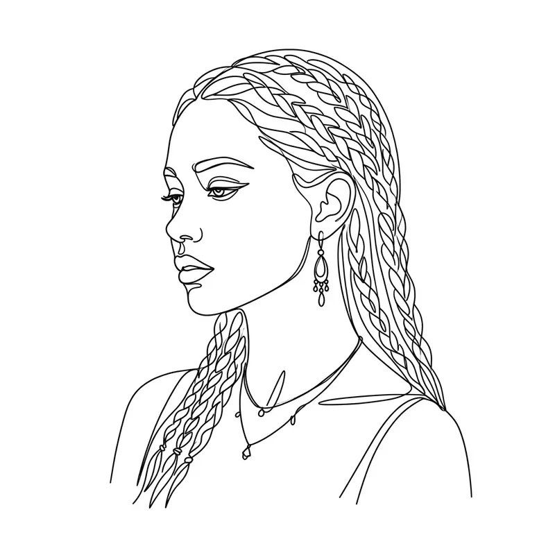 Modern Line Art Face Portraits