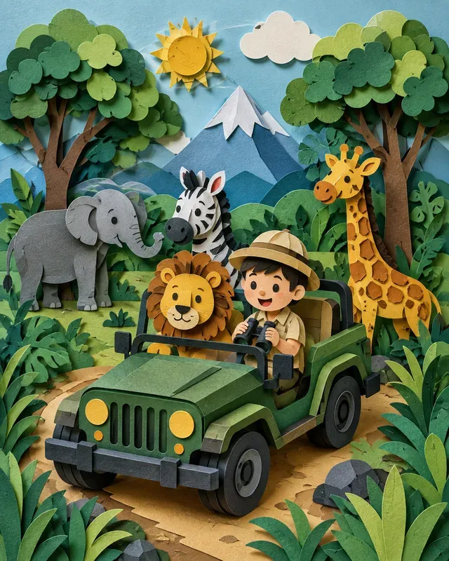 Papercraft 3D Layered Diorama Art
