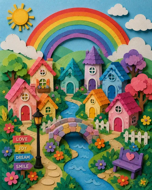 Papercraft 3D Layered Diorama Art