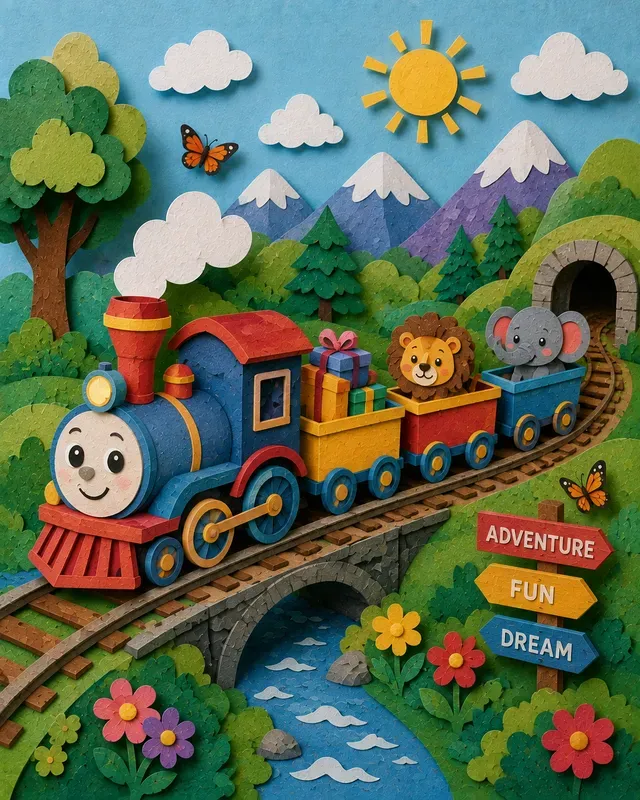 Papercraft 3D Layered Diorama Art