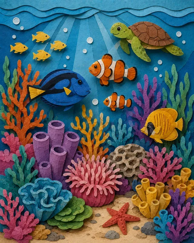 Papercraft 3D Layered Diorama Art