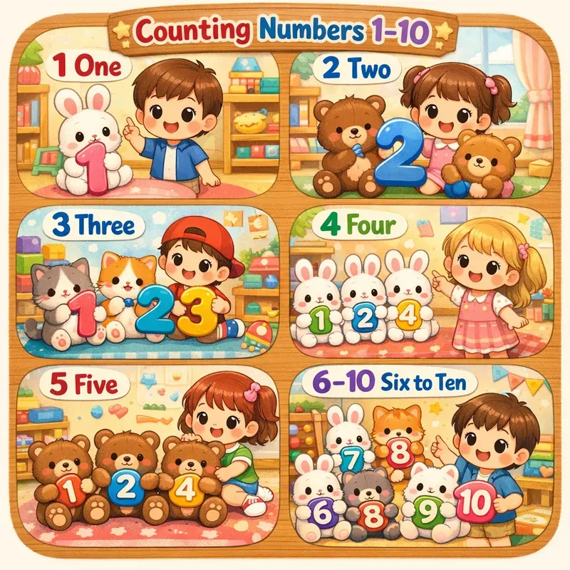 Cute Kids Learning Posters