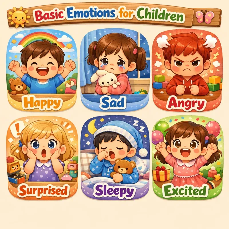 Cute Kids Learning Posters