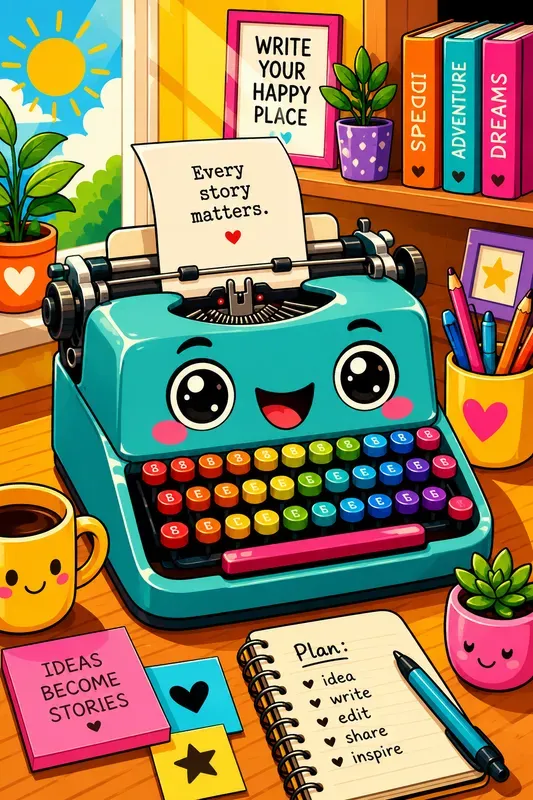 Vibrant Summer Cartoon Character Art