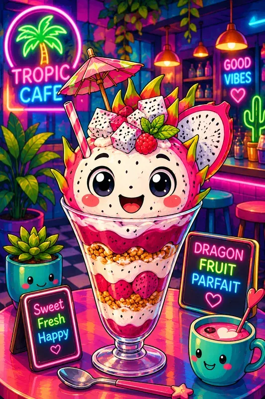 Vibrant Summer Cartoon Character Art