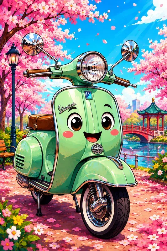 Vibrant Summer Cartoon Character Art
