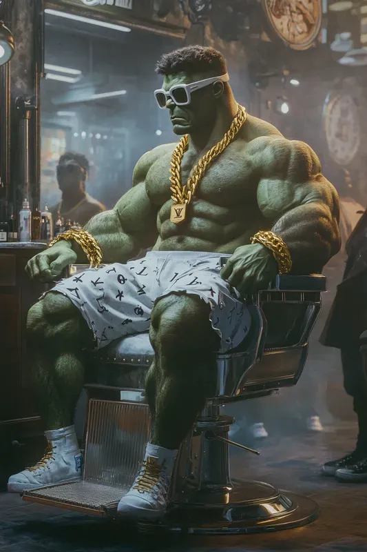 Iconic Characters At The Barbershop