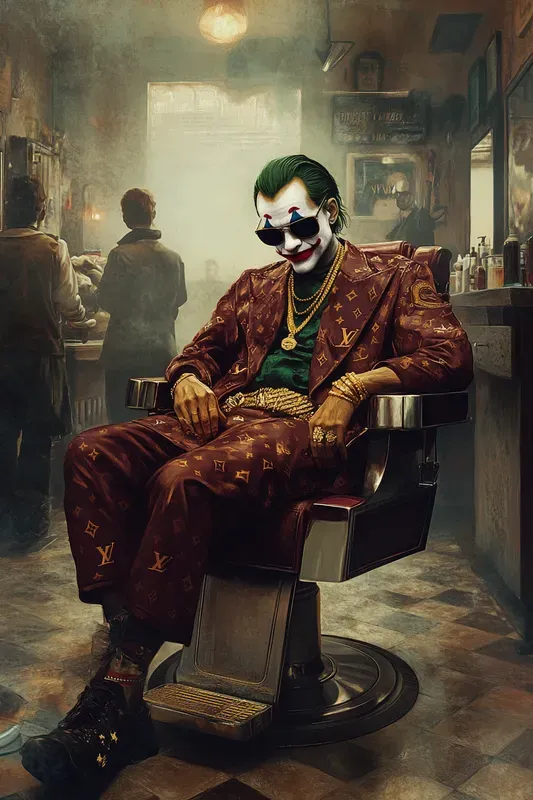 Iconic Characters At The Barbershop