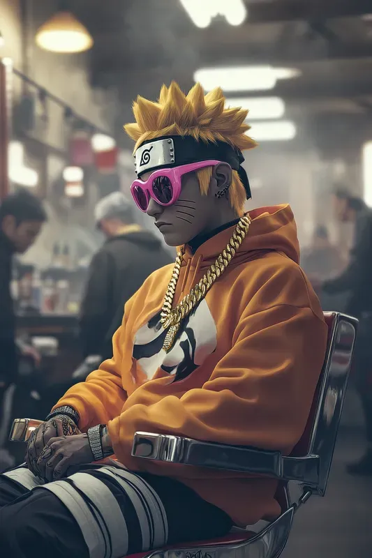 Iconic Characters At The Barbershop