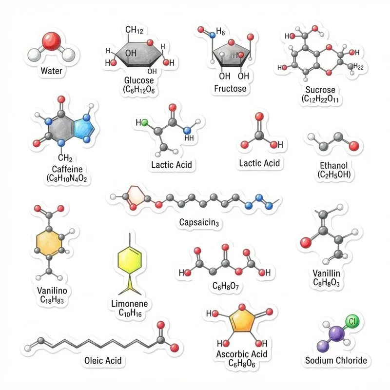 Chemistry Molecule Sticker Sheets